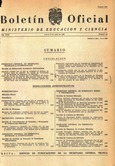Boletín Oficial del Ministerio de Educación y Ciencia año 1969-3. Resoluciones Administrativas. Números del 53 al 78 e índice 3º trimestre