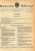 Boletín Oficial del Ministerio de Educación y Ciencia año 1969-1. Resoluciones Administrativas. Números del 1 al 26 e índice 1º trimestre