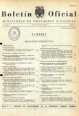 Boletín Oficial del Ministerio de Educación y Ciencia año 1968-4. Resoluciones Administrativas. Números del 80 al 105 e índice 4º trimestre
