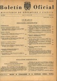 Boletín Oficial del Ministerio de Educación y Ciencia año 1968-3. Resoluciones Administrativas. Números del 53 al 79 e índice 3º trimestre