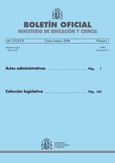 Boletín Oficial del Ministerio de Educación y Ciencia año 2006. Actos Administrativos. Números 1 al 4 más 3 extraordinarios.