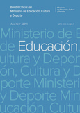 Boletín Oficial del Ministerio de Educación, Cultura y Deporte año 2014. Actos Administrativos. Números del 1 al 4.
