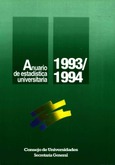 Anuario de estadística universitaria 1993/94
