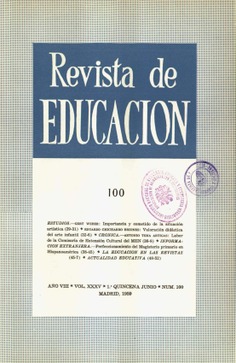 Revista de educación nº 100