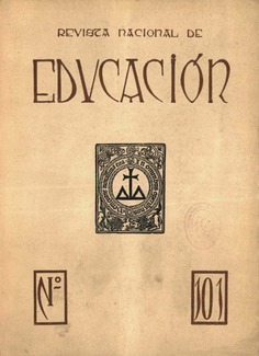 Revista nacional de educación nº 101. 1951