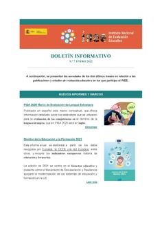 Boletín Informativo INEE N.º 7 enero 2022