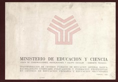 Transformación de Centros Públicos de Educación General Básica, Bachillerato Unificado Polivalente y Formación Profesional en Centros de Educación Primaria y Educación Secundaria