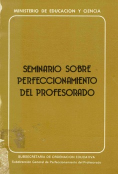 Seminario sobre perfeccionamiento del profesorado