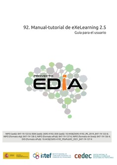 Proyecto EDIA nº 92. Manual-tutorial de eXeLearning 2.5. Guía para el usuario
