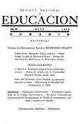 Revista nacional de educación nº 29. Mayo 1943