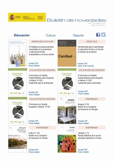 Boletín de novedades nº 22. Julio-Agosto 2019. Ministerio de Educación y Formación Profesional. Ministerio de Cultura y Deporte