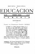 Revista nacional de educación nº 26-27. Febrero-Marzo 1943