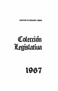 Colección legislativa año 1967
