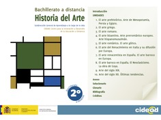 Historia del arte. 2º de bachillerato. Bachillerato a distancia