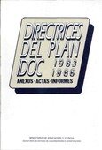 Directrices del plan IDOC. 1983-1986. Anexos-actas-informes