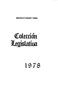 Colección legislativa año 1978
