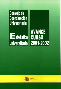 Estadística universitaria. Avance curso 2001-2002