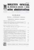 Boletín Oficial del Ministerio de Educación y Ciencia año 1978-4. Actos Administrativos. Números del 40 al 52 e índice 4º trimestre