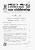 Boletín Oficial del Ministerio de Educación y Ciencia año 1978-2. Actos Administrativos. Números del 14 al 26 e índice 2º trimestre