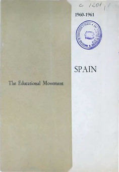 Spain, the educational movement during the school year 1960-1961