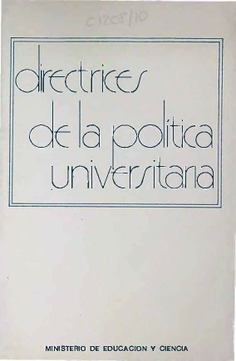 Directrices de la política universitaria