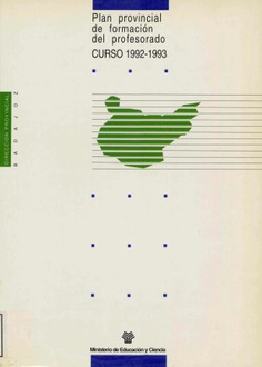 Plan provincial de formación del profesorado. Curso 1995-1996. Dirección Provincial de Badajoz