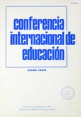 Conferencia Internacional de Educación. Sesión XXXIV. Ginebra, 19-27 de septiembre de 1973. Informe sobre la Reforma Educativa en España