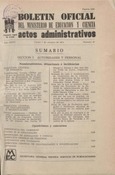 Boletín Oficial del Ministerio de Educación y Ciencia año 1974-4. Actos Administrativos. Números del 40 al 52 e índice 4º trimestre