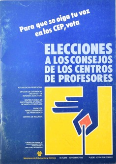 Elecciones a los consejos de los centros de profesores