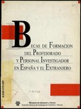 Becas de formación del profesorado y personal investigador en España y el extranjero