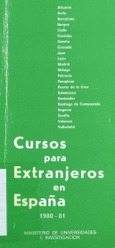 Cursos para extranjeros en España 1980-81