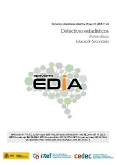 Proyecto EDIA nº 24. Detectives estadísticos. Educación Secundaria.