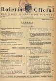 Boletín Oficial del Ministerio de Educación Nacional año 1960-2. Resoluciones Administrativas. Números del 27 al 52 más 1 número extraordinario e índice 2º trimestre