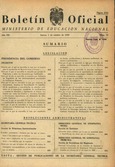 Boletín Oficial del Ministerio de Educación Nacional año 1959-4. Resoluciones Administrativas. Números del 79 al 105 e índice 4º trimestre
