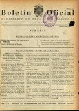 Boletín Oficial del Ministerio de Educación Nacional año 1958-3. Resoluciones Administrativas. Números del 53 al 78