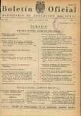 Boletín Oficial del Ministerio de Educación Nacional año 1960-4. Resoluciones Administrativas. Números del 79 al 104 e índice 4º trimestre