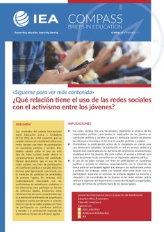 IEA Compass. Briefs in Education 15. ¿Qué relación tiene el uso de las redes sociales con el activismo entre los jóvenes?