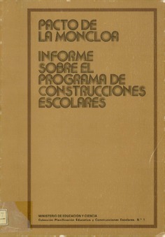 Pacto de la Moncloa. Informe sobre el programa de construcciones escolares