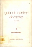 Guía de centros docentes I. Álava - Burgos. 1- Marzo-1979