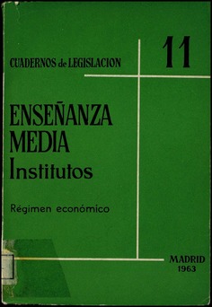 Régimen económico de los institutos de enseñanza media