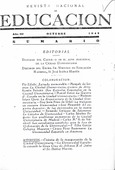 Revista nacional de educación nº 34. Octubre 1943