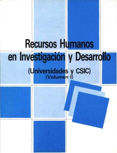 Recursos humanos en investigación y desarrollo. Universidades y CSIC