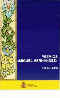 Premios "Miguel Hernández". Edición 2000