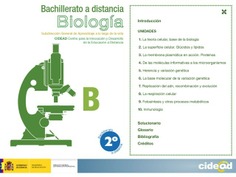 Biología. 2º bachillerato. Bachillerato a distancia