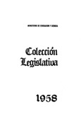 Colección legislativa año 1958