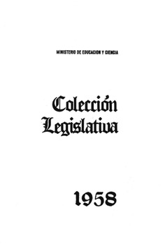 Colección legislativa año 1958