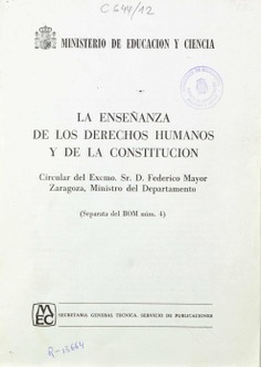 La enseñanza de los Derechos Humanos y de la Constitución