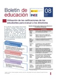 Boletín de educación educainee nº 8. Utilización de las calificaciones de los
estudiantes para evaluar a los directores