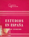 Estudios en España I. Nivel no universitario. Año 1985