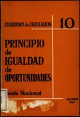 Principio de igualdad de oportunidades. Fondo nacional. Cuadernos de legislación 10